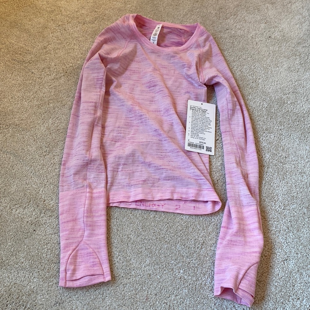lululemon swiftly tech long sleeve 2.0 inch